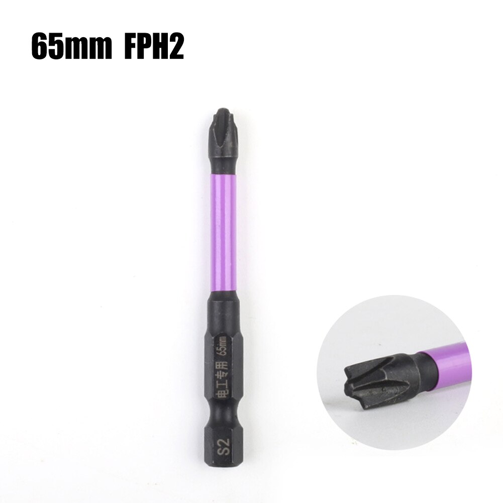 1/2pcs Magnetic Special Cross Screwdriver Bit Nutdrivers FPH2 For Socket Switch Electrician Power Tool 65mm 110mm
