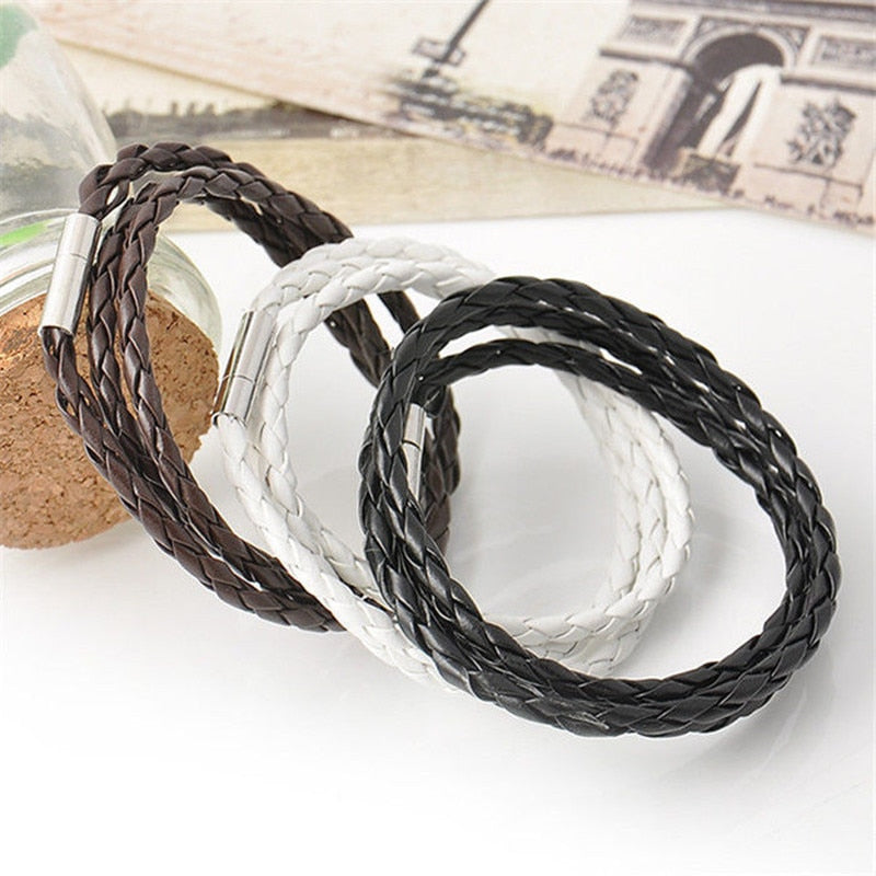 2022 Fashion PU Braided Leather Bracelets For Man Women Homme Couple Trendy Gift Best Sellers Products Jewelry Most Sold Charms