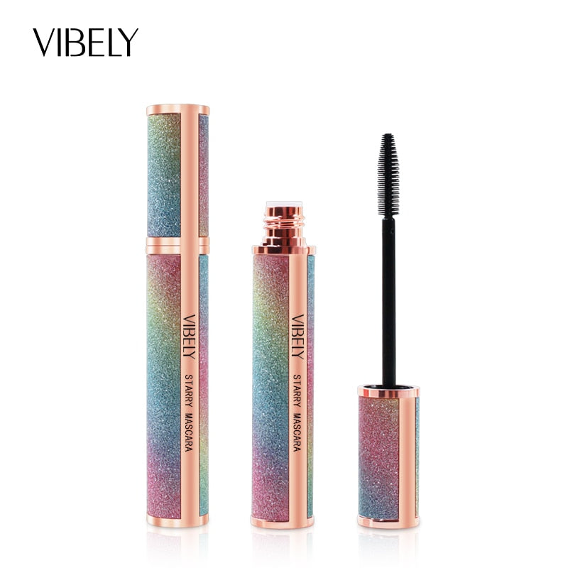 VIBELY Mascara 4d Eyelashes Curling Lengthens Black Thick Lashes Waterproof Original Product Beauty Female Makeup Big Eye Bright