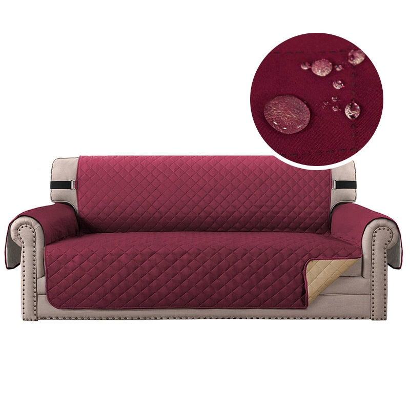 Waterproof Plaid Fabric Sofa Cover Anti-Slip Easy-going Sofa Covers Luxury Folding Living Room Sofas Slipcover For 1/2/3/4 Seat