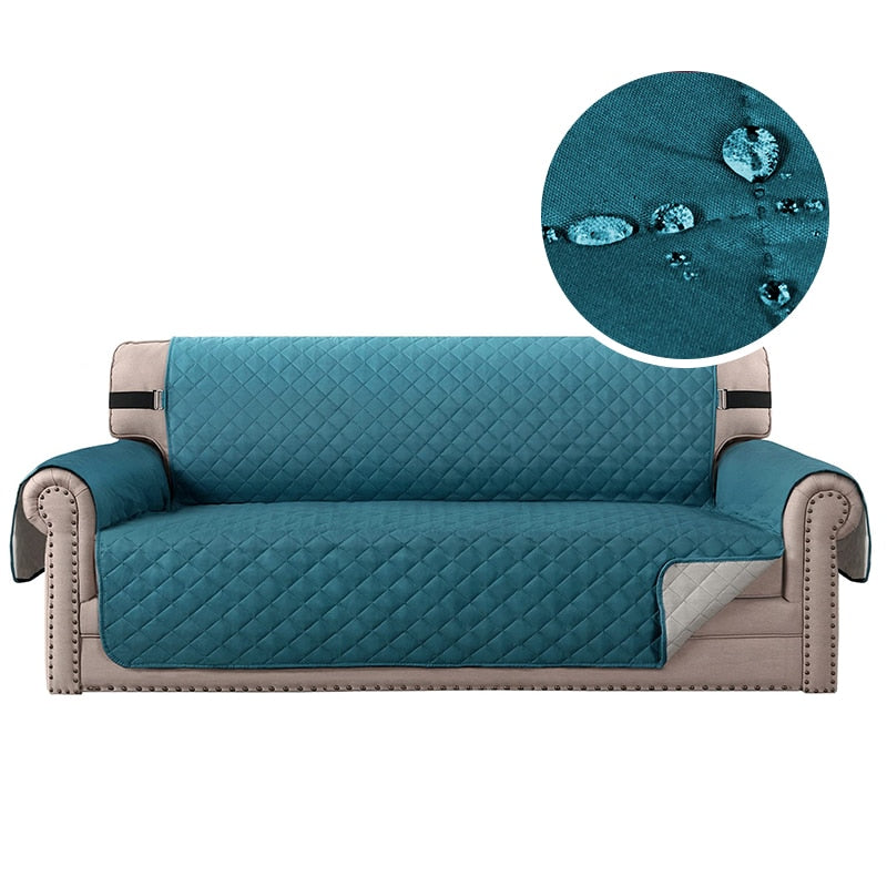 Waterproof Plaid Fabric Sofa Cover Anti-Slip Easy-going Sofa Covers Luxury Folding Living Room Sofas Slipcover For 1/2/3/4 Seat
