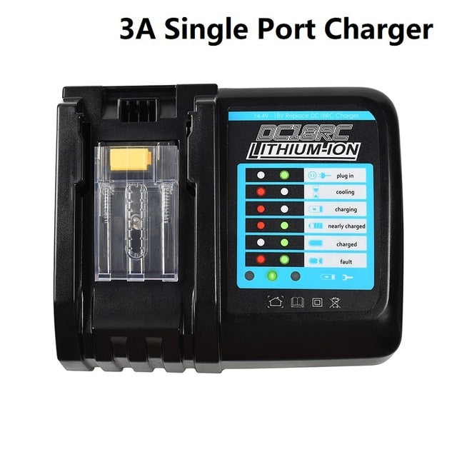 Battery Charger 18V For Makita Battery BL1830 BL1430 BL1840 1850 1860 1890 14.4v 18v 3A 6A Electric Power Tool Charger