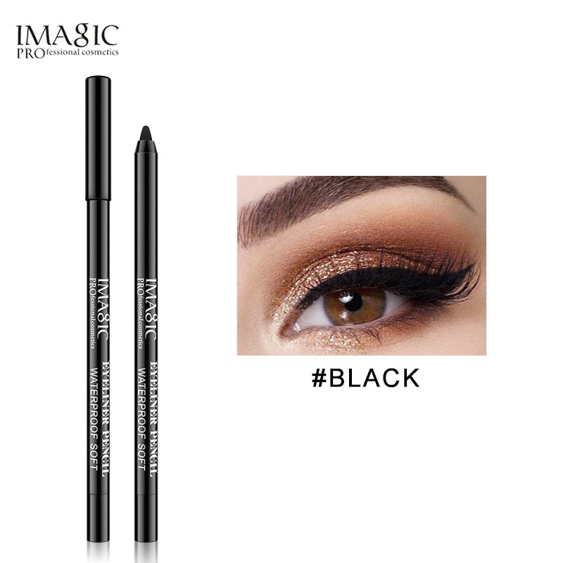 IMAGIC Eyeliner Pen Waterproof 1pcs Black Makeup Beauty Cosmetic Tool+1pcs Pencil sharpener