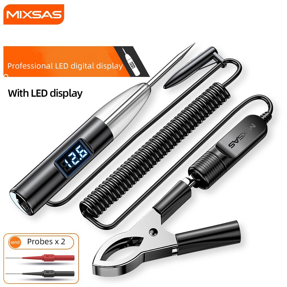 Auto Truck Voltage Electrical Circuit Tester Pen 603 LED Digital Display Power Probe Car Repair Automobile Diagnostic Tools