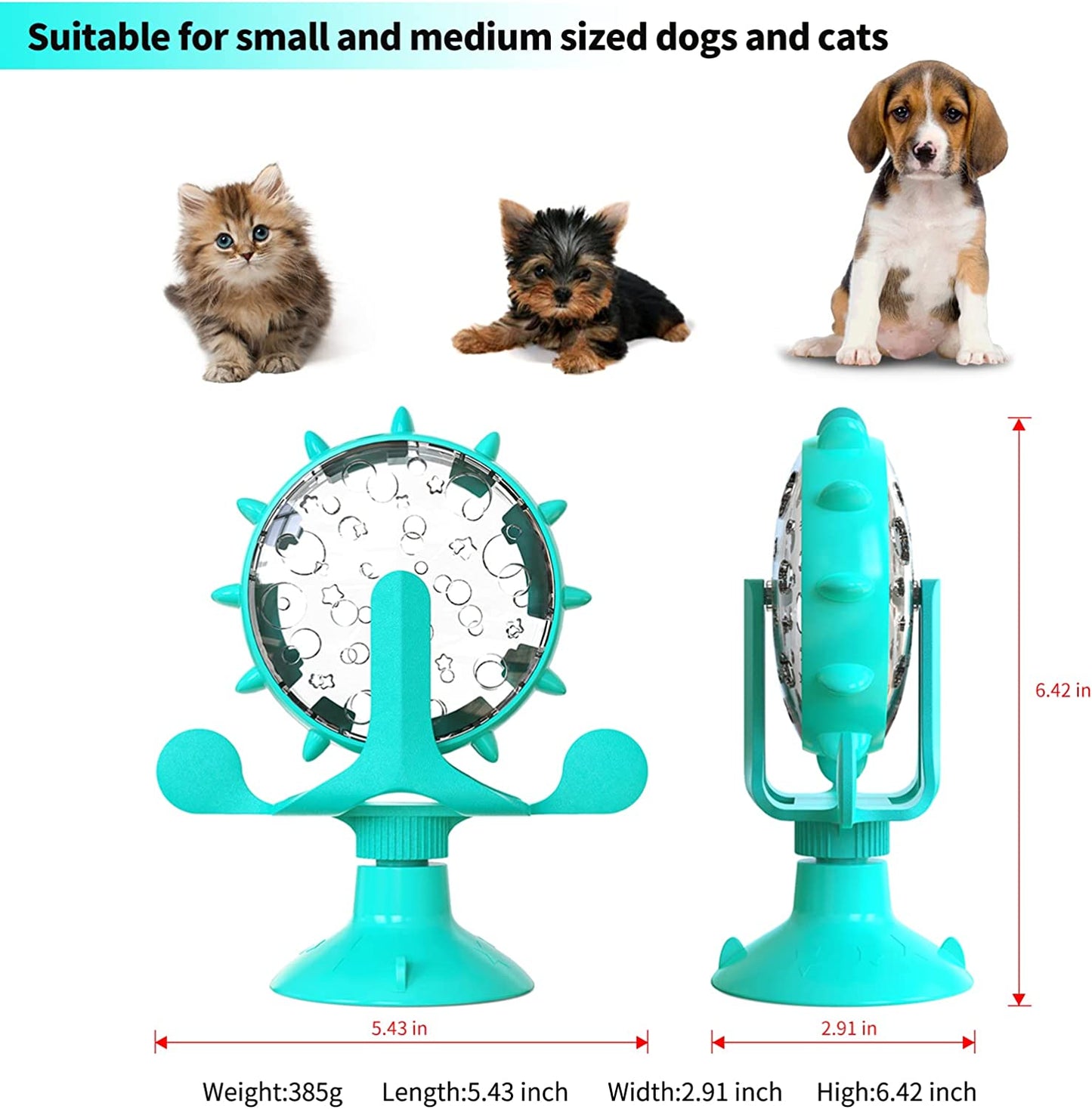 Turntable Leaking Food Cat Toy Training Ball Exercise IQ Cat Feeder Kitten toy pet Toy  Cat food feeder ball Pet Products