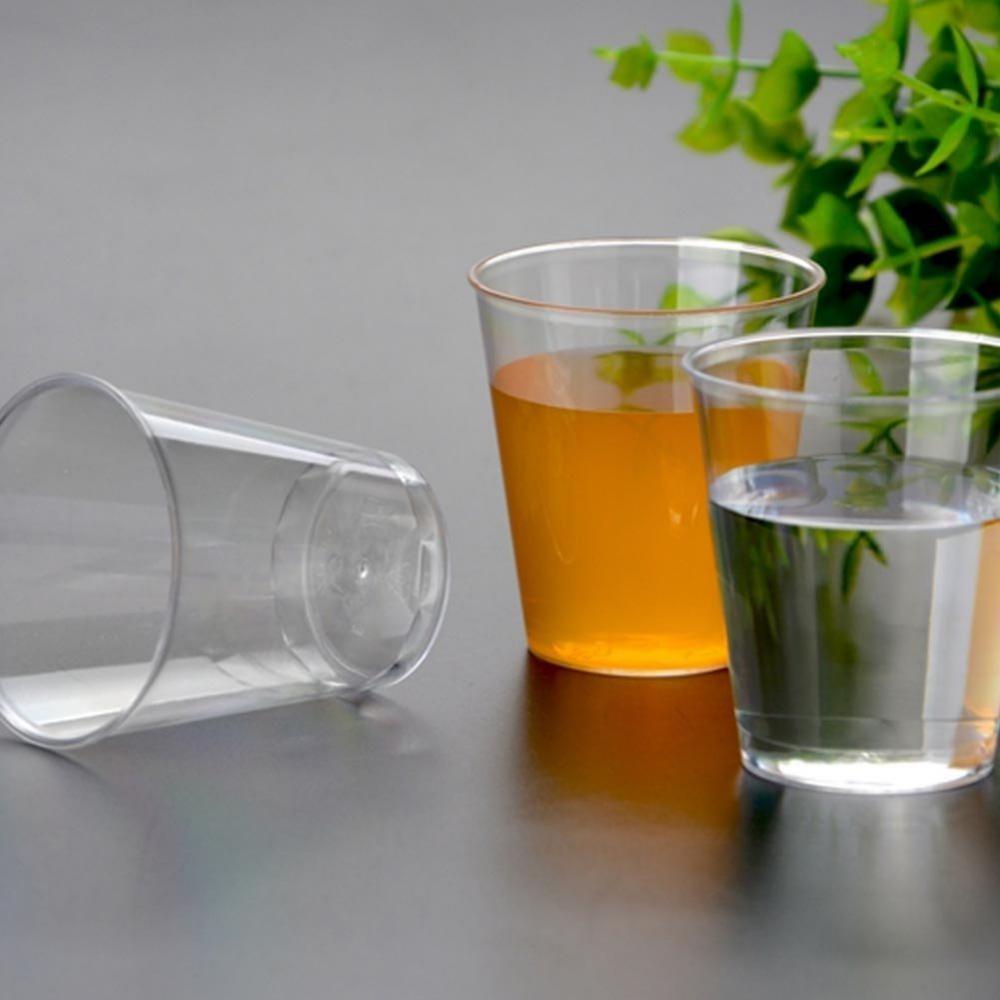20pcs 30ml Plastic Glass Disposable Plastic Cups Clear Plastic Shot Glasses Jelly Dessert Cups Birthday Party Ice Cream Kitchen