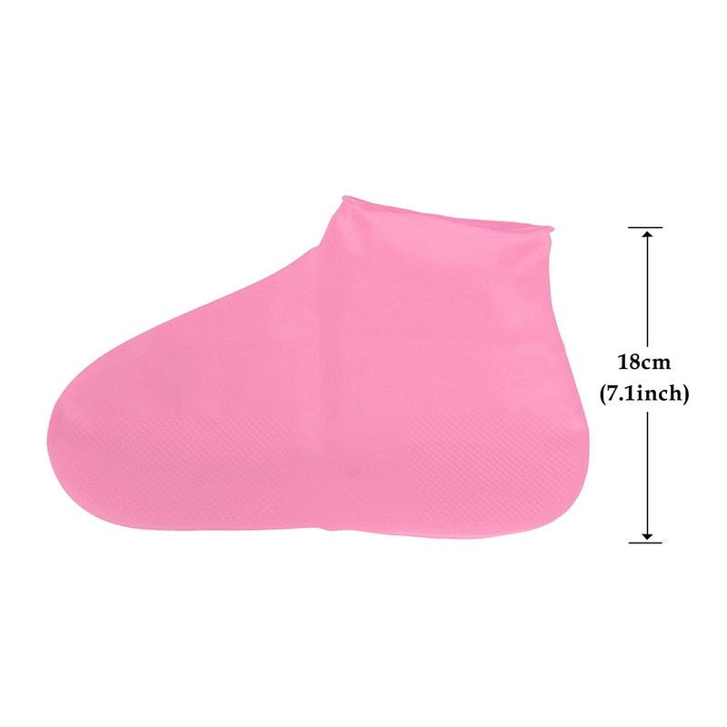 Rain Boots Waterproof Shoe Cover Silicone Unisex Shoes Protectors Waterproof Non-Slip Shoe Covers Reusable Outdoor Rainy Boots