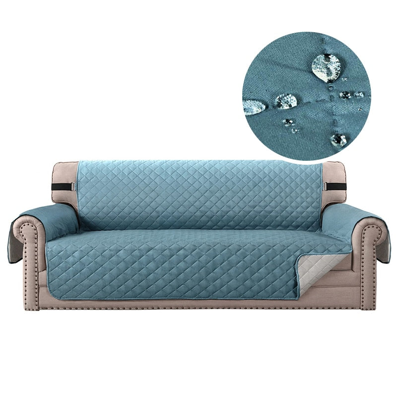 Waterproof Plaid Fabric Sofa Cover Anti-Slip Easy-going Sofa Covers Luxury Folding Living Room Sofas Slipcover For 1/2/3/4 Seat