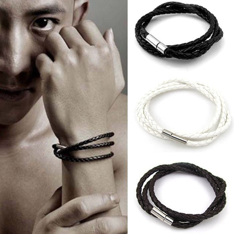 2022 Fashion PU Braided Leather Bracelets For Man Women Homme Couple Trendy Gift Best Sellers Products Jewelry Most Sold Charms