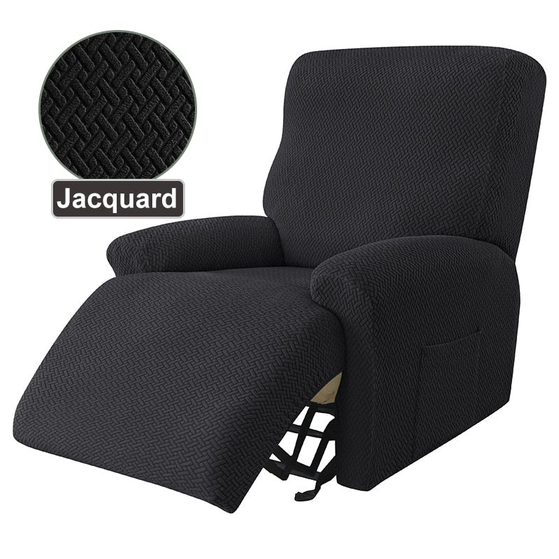 Recliner Sofa Cover Armchair Case Sofa Cover Anti-Dust Non-Slip Lazy Boy Chair Cover Solid Color Universal Seat Cover 1 Peice