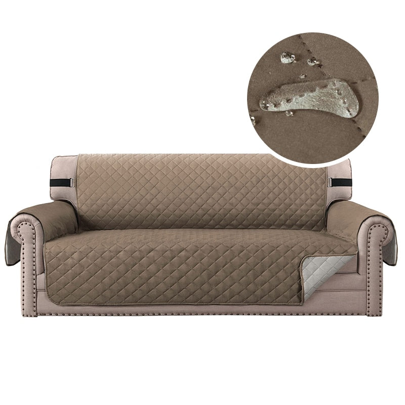 Waterproof Plaid Fabric Sofa Cover Anti-Slip Easy-going Sofa Covers Luxury Folding Living Room Sofas Slipcover For 1/2/3/4 Seat