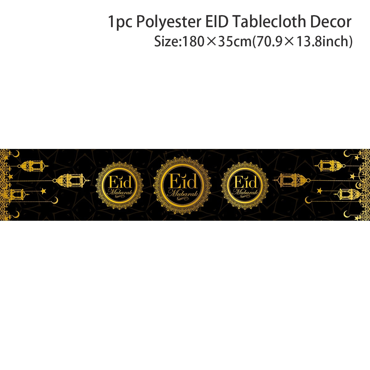 EID Mubarak Table Runner Ramadan Decorations 2023 For Home Tablecloth Ramadan Kareem Eid Al Adha Islamic Muslim Party Decoration