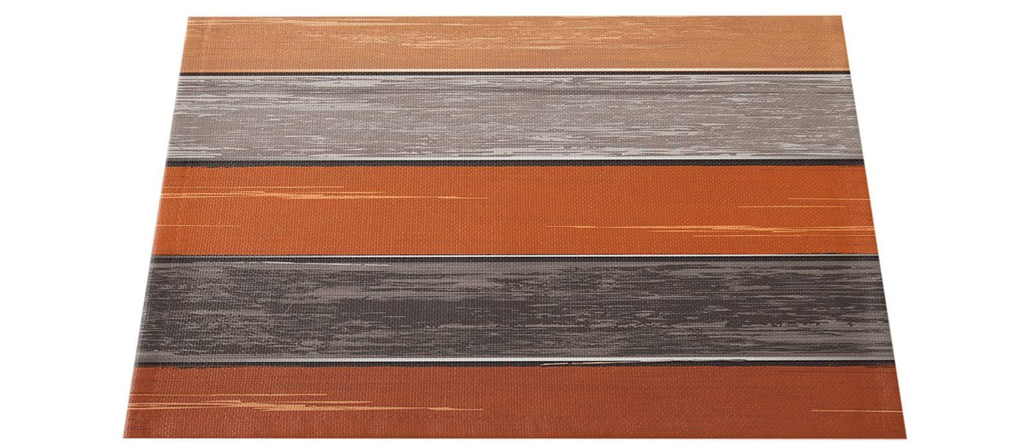 Farmhouse Wood Texture Table Runner Placemats ,Rustic Wedding /Party/ Events Dining Table Decoration Hotel Home Tablecloth