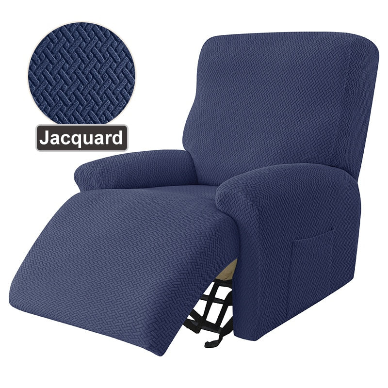 Recliner Sofa Cover Armchair Case Sofa Cover Anti-Dust Non-Slip Lazy Boy Chair Cover Solid Color Universal Seat Cover 1 Peice