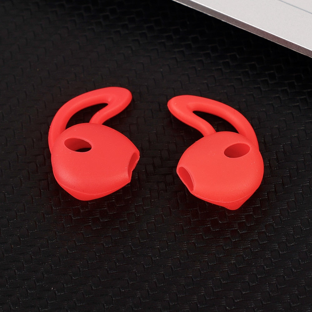 3 Pairs for Apple Airpods 1 2 In-Ear Silicone Ear Tip Covers Non-Slip Protective Covers with Ear Hooks Headphone Accessories