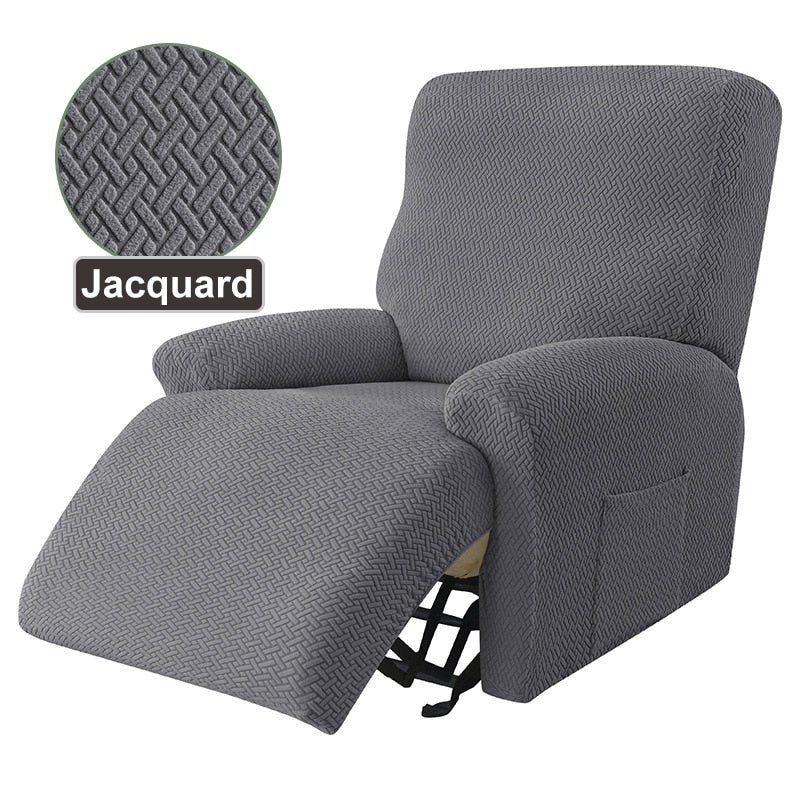 Recliner Sofa Cover Armchair Case Sofa Cover Anti-Dust Non-Slip Lazy Boy Chair Cover Solid Color Universal Seat Cover 1 Peice