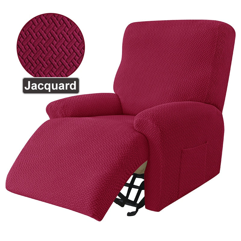 Recliner Sofa Cover Armchair Case Sofa Cover Anti-Dust Non-Slip Lazy Boy Chair Cover Solid Color Universal Seat Cover 1 Peice