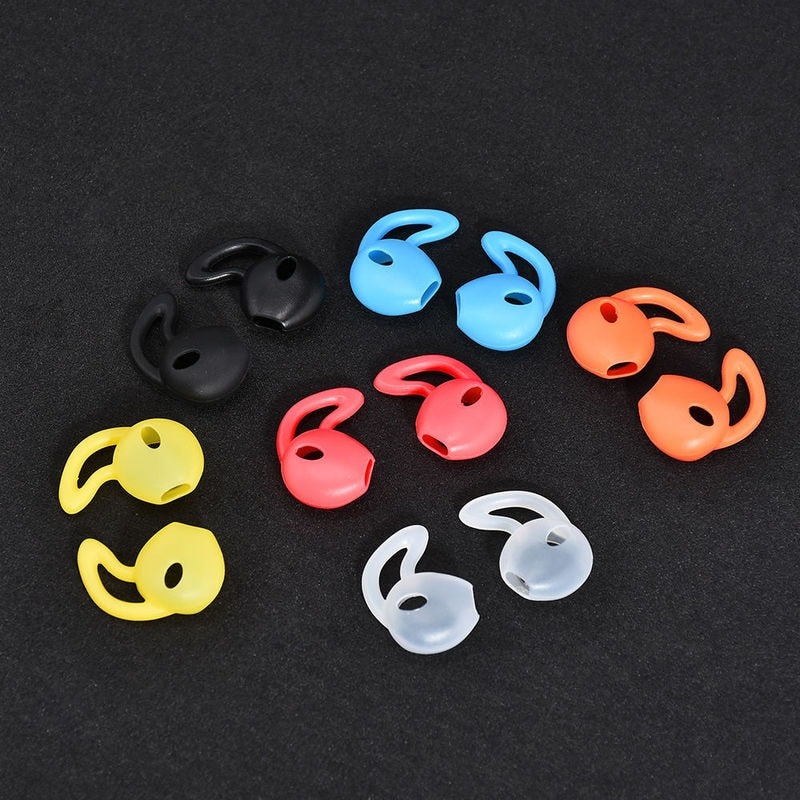 3 Pairs for Apple Airpods 1 2 In-Ear Silicone Ear Tip Covers Non-Slip Protective Covers with Ear Hooks Headphone Accessories