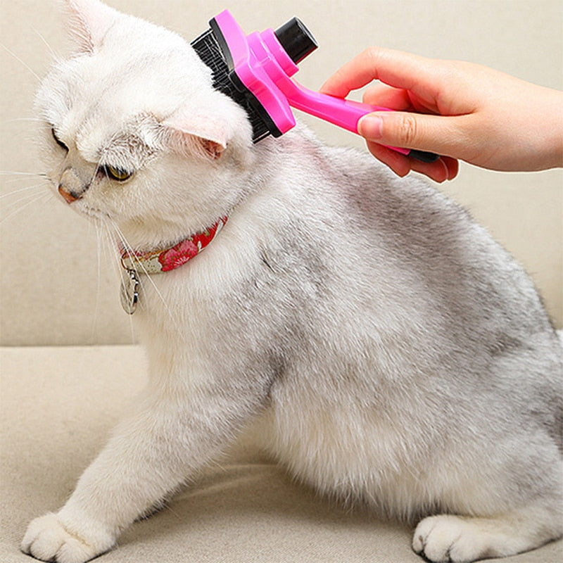 Dog Cat Hair Removal Comb Brush Plastic Pet Grooming Products for Cats Gotas Katten Brushes mascota Accessories cleaning Combs