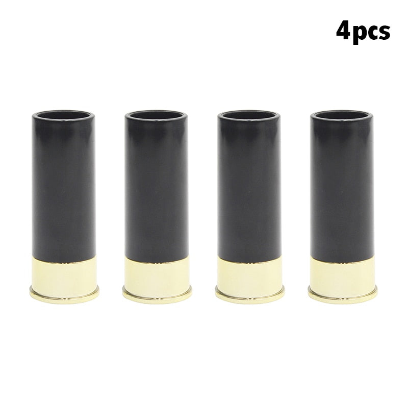 4PCS/set Shot Glass Creative High Quality Plastic Shotgun Bullet Shape Shot Glasses Water Wine Glass Party Drinkware Friend Gift