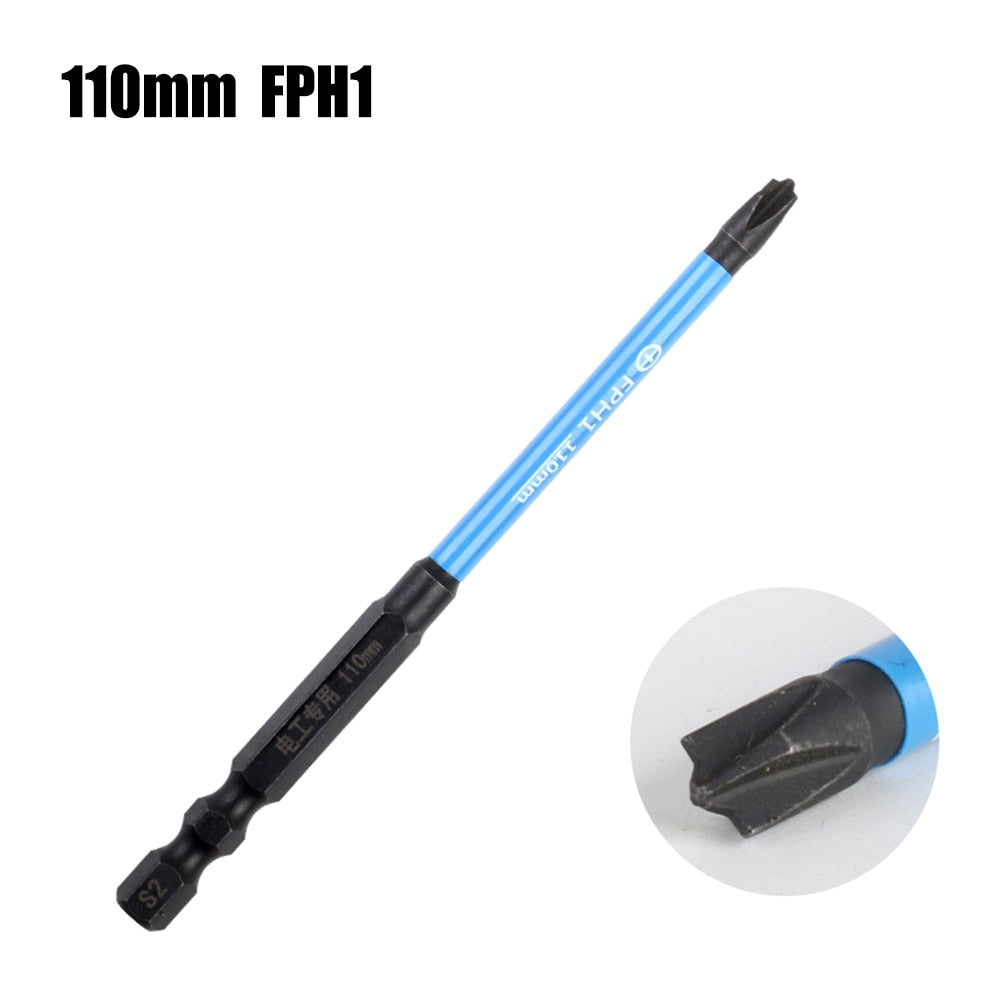 1/2pcs Magnetic Special Cross Screwdriver Bit Nutdrivers FPH2 For Socket Switch Electrician Power Tool 65mm 110mm