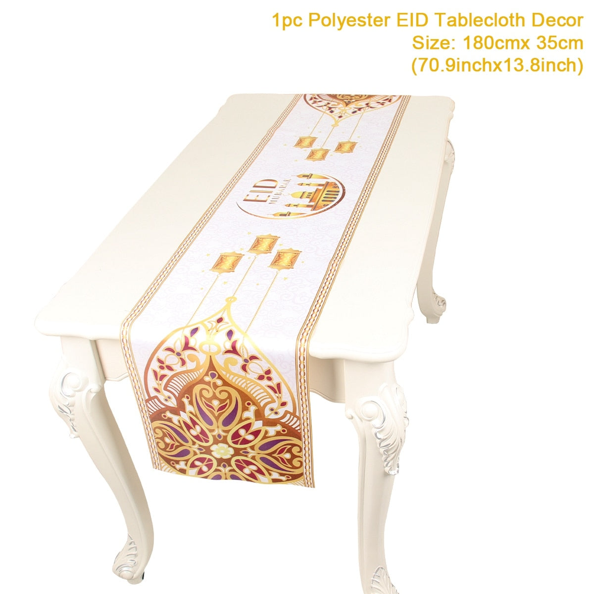 EID Mubarak Table Runner Ramadan Decorations 2023 For Home Tablecloth Ramadan Kareem Eid Al Adha Islamic Muslim Party Decoration