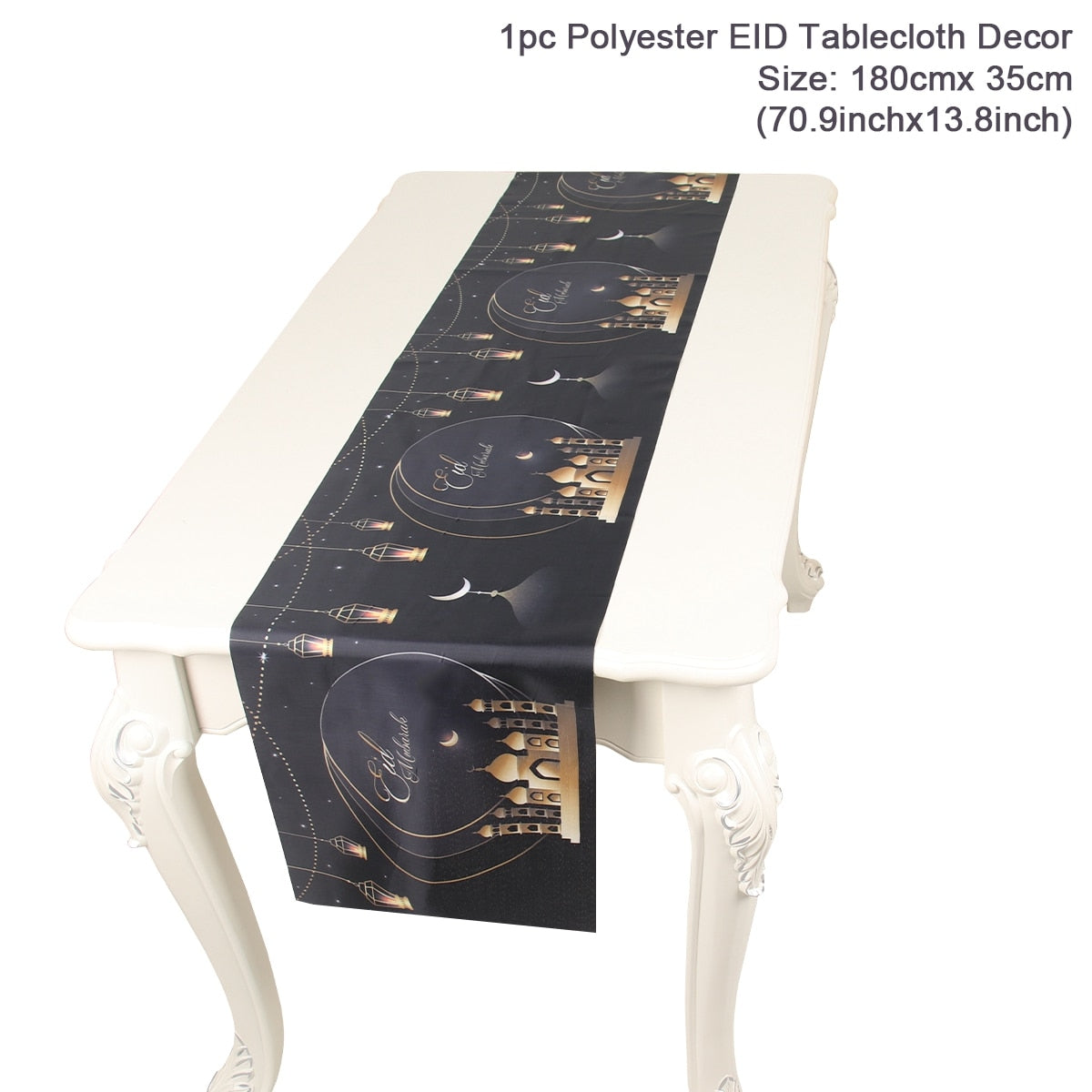 EID Mubarak Table Runner Ramadan Decorations 2023 For Home Tablecloth Ramadan Kareem Eid Al Adha Islamic Muslim Party Decoration