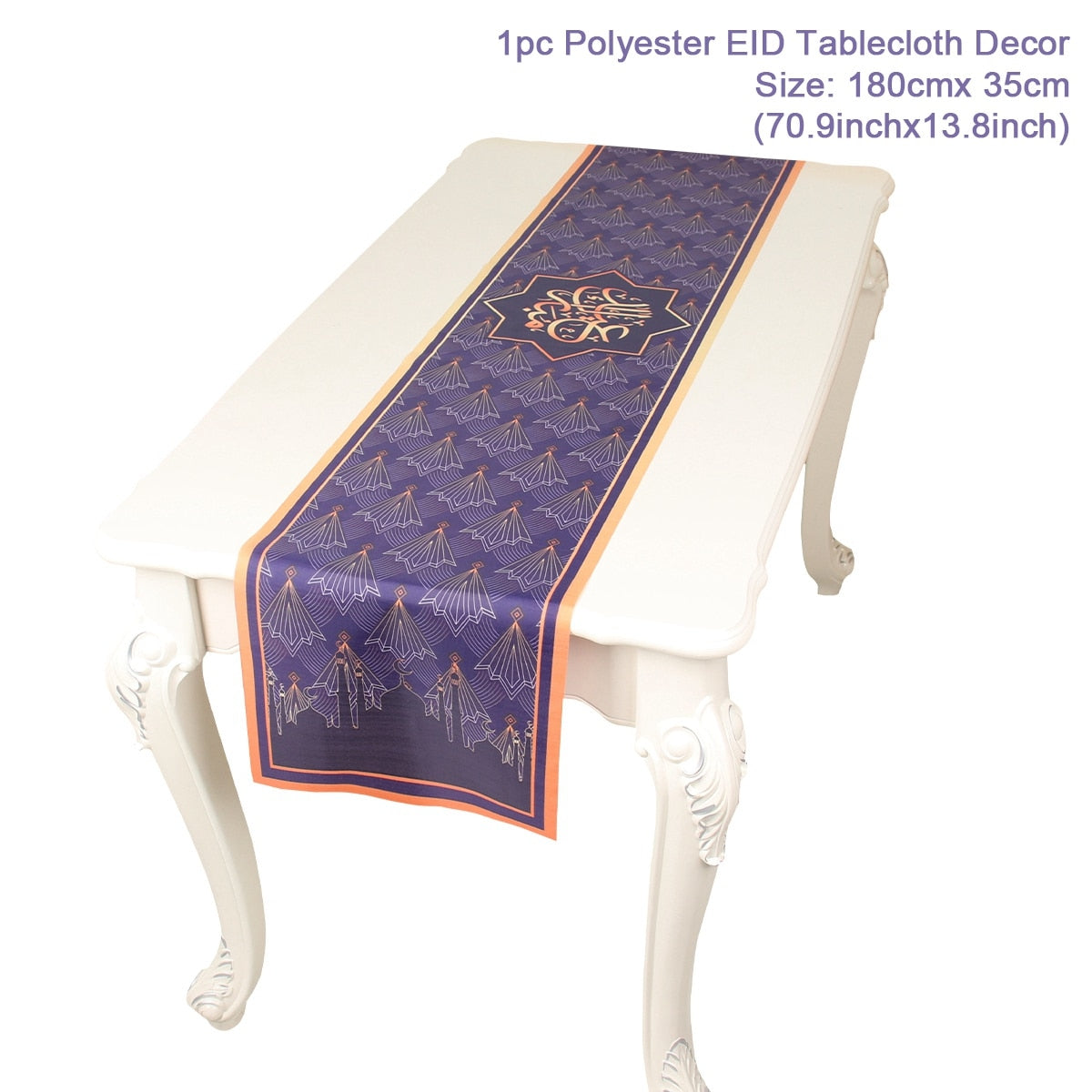 EID Mubarak Table Runner Ramadan Decorations 2023 For Home Tablecloth Ramadan Kareem Eid Al Adha Islamic Muslim Party Decoration
