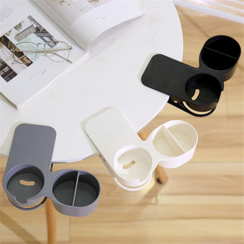 Office Storage Rack Water Cup Holder Clip Table Desk Bottle Shelf Organizer Table Clips Drink Cups Holder For Office Storage