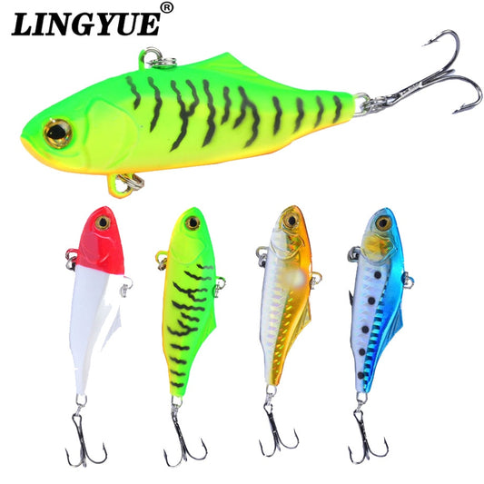 1PCS VIB Fishing Lure 7cm 24g Long Shot Crankbait Deep Water Wobblers Winter Ice Sea Artificial Bait Fishing Tackle For Bass