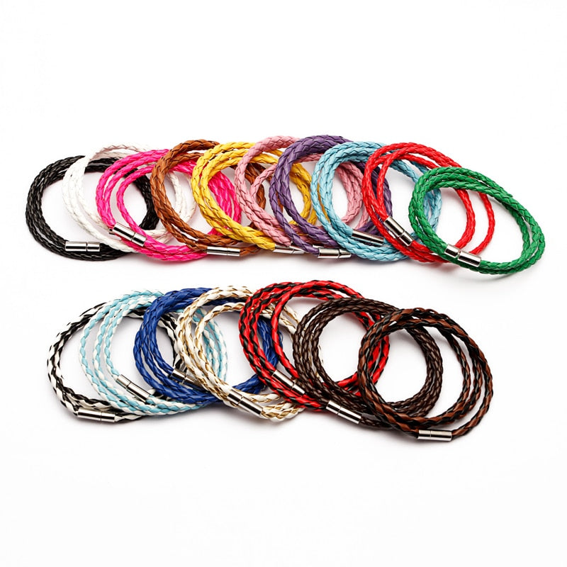 2022 Fashion PU Braided Leather Bracelets For Man Women Homme Couple Trendy Gift Best Sellers Products Jewelry Most Sold Charms