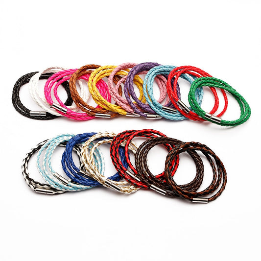 2022 Fashion PU Braided Leather Bracelets For Man Women Homme Couple Trendy Gift Best Sellers Products Jewelry Most Sold Charms