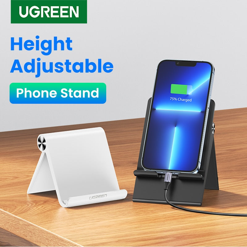 Ugreen Adjustable Mobile Phone Holder Stand Foldable Smartphone Support Tablet Stand for Phone Desk Cell Phone Holder Stand